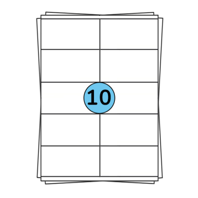 Étiquettes en planches A4