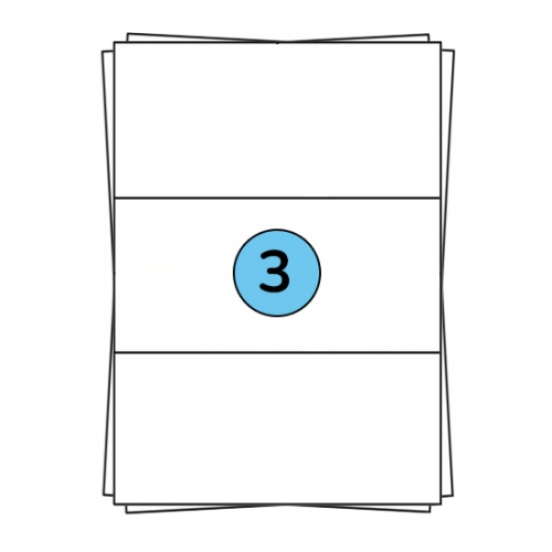 Étiquettes en planches A4 210 x 99 mm, 300 étiquettes