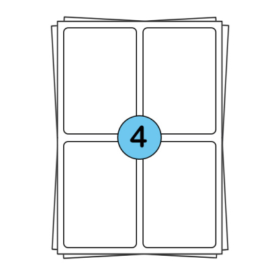 Étiquettes en planches A4