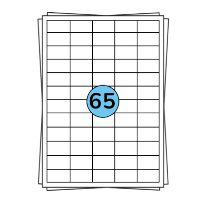 Étiquettes en planches A4