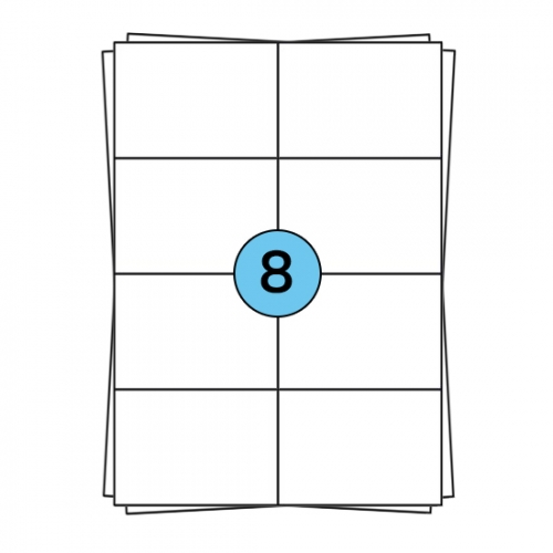 Étiquettes en planches A4 105 x 74 mm, 800 étiquettes, amovible